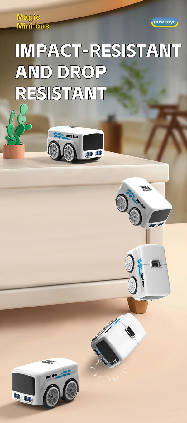 Intelligent Gesture Sensing Remote Control Cartoon Car with Auto-Follow, Obstacle Avoidance & LED Animation