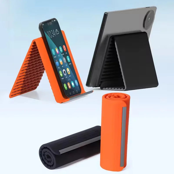 Foldable Silicone Phone Stand – Bendable, Multi-Angle Adjustable Holder