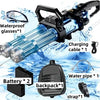 Electric Gatling Water Cannon – Dual Tube Rotating High-Pressure Water Gun with 3000ML Tank