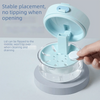 Drainable Denture Storage Case with Mirror & Layered Organizer Box