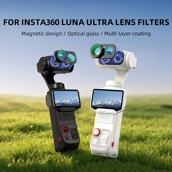 Wide Angle Camera Lens for Insta360 Luna Ultra – 115° Magnetic Glass Filter