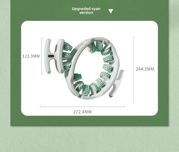 Ring Leg Massager Massage Roller with Detachable Handles for Full Body Relaxation