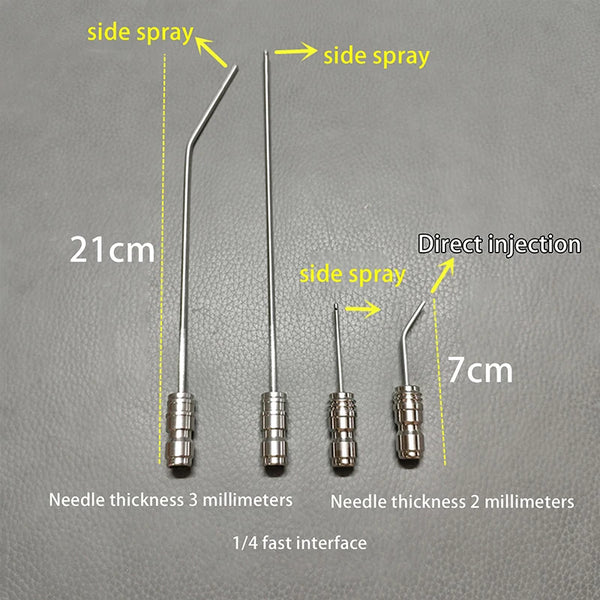 Stainless Steel High Pressure Cleaning Needle Nozzle – 1/4" Quick Connect Deep Cleaning Sprayer
