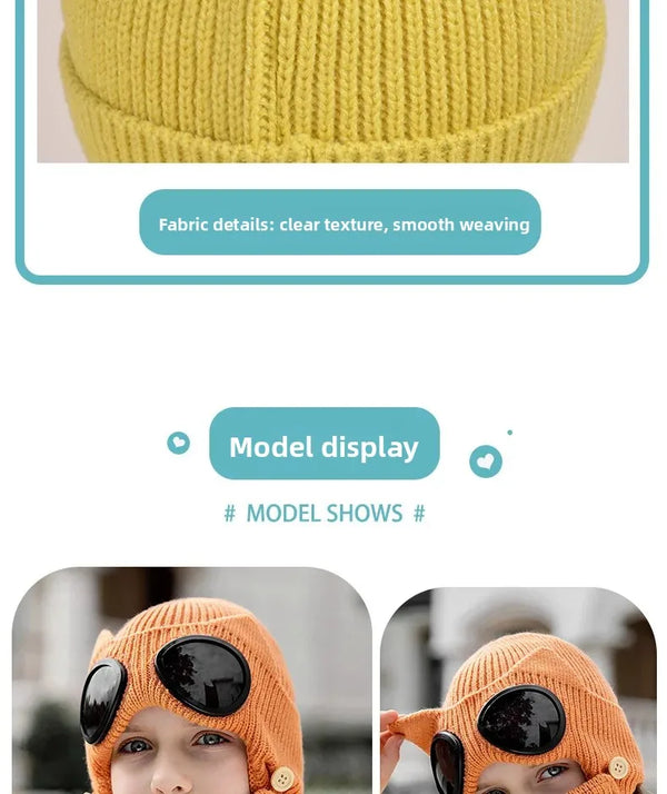 Windproof Warm Mask with Integrated Ear Protection & Glasses Cover for Children and Adults