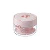Drainable Denture Storage Case with Mirror & Layered Organizer Box