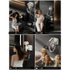 Hands-Free Rotating Hair Dryer Holder – Wall-Mounted Adjustable Hair Dryer Bracket