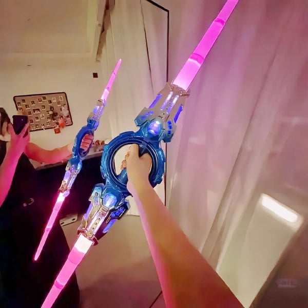 Double-Ended Retractable LED Lightsaber