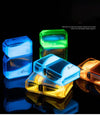 Luminous Quicksand Fluorescent Kerosene Lighter – Windproof Transparent Shell Creative Smoking Accessory Gift