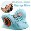 Electric Neck Cervical Traction Massager – EMS Heated Vibration Massage Pillow for Neck & Spine Relaxation
