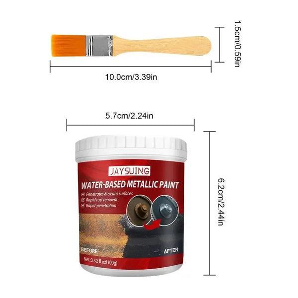 Metal Rust Remover & Converter Paint – Water-Based Anti-Rust Coating (100g / 300g)