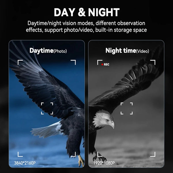 4K Night Vision Monocular – Digital Telescope with 10X Zoom & Infrared Viewing