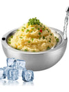 Chilled Serving Bowl – Double-Walled Stainless Steel Insulated Bowl for Dips, Sauces & Salads