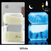 Luminous Quicksand Fluorescent Kerosene Lighter – Windproof Transparent Shell Creative Smoking Accessory Gift