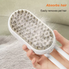 Pet Steam Spray Grooming Brush – 4-in-1 Hair Removal, Massage & Detangling Comb