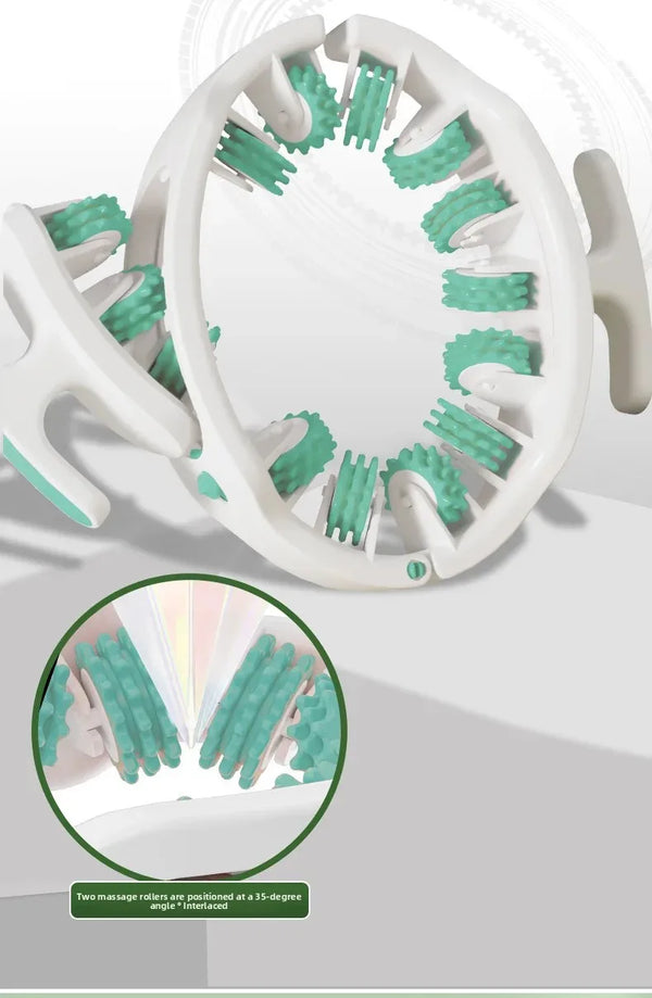 Ring Leg Massager Massage Roller with Detachable Handles for Full Body Relaxation