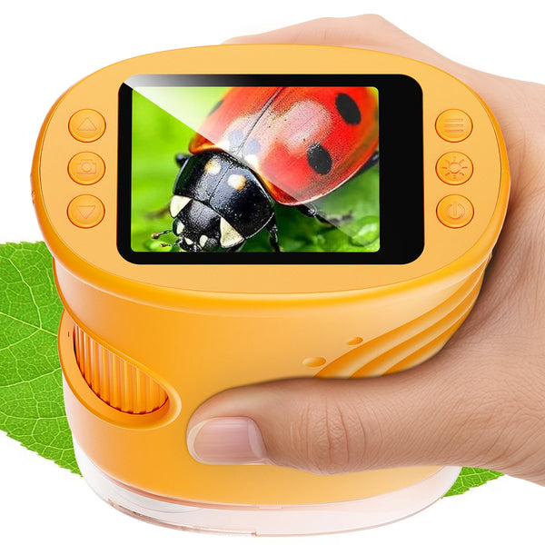 Rechargeable Mini Pocket Digital Microscope with 2.0" Screen - 1000X