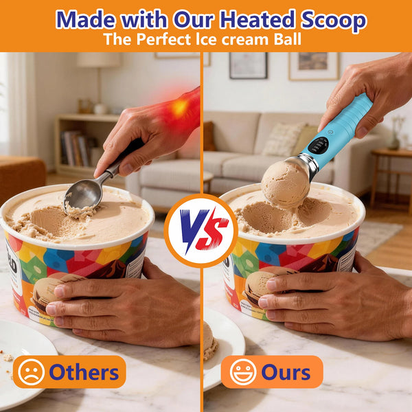 USB Rechargeable Heated Ice Cream Scoop