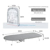 Folding Desktop Ironing Board with Reinforced Frame and Built-In Clothes Storage