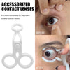 Eye Care Contact Lens Inserter & Remover Set – Soft Plastic Tweezer Stick Wearing Tools with Eyelid Lifters