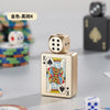 Rotating Dice Playing Cards Windproof Green Flame Gas Lighter – Novelty Collectible Pocket Lighter