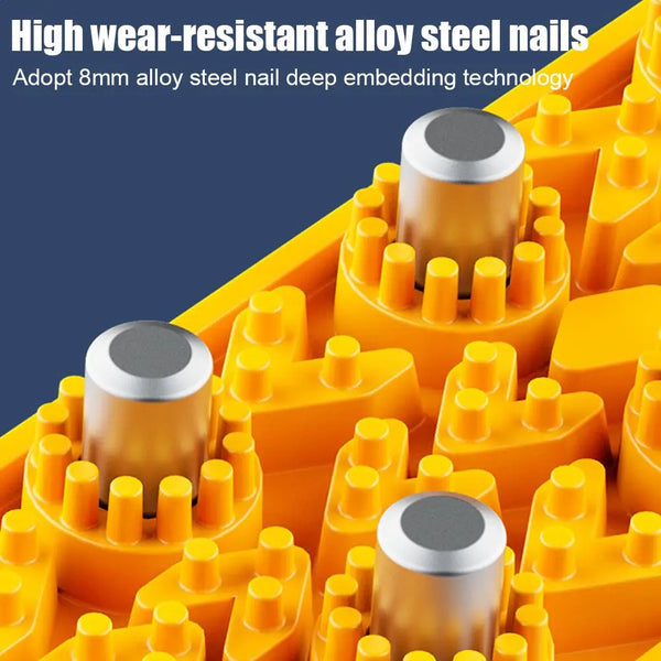 Heavy-Duty Rubber Anti-Skid Car Tire Chain — Universal TPU Snow & Mud Traction Aid (Single Piece)