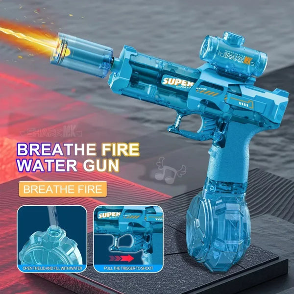 LED Electric Water Gun – Automatic Water Pistol with Lights for Summer Outdoor Fun