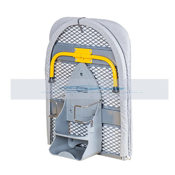 Folding Desktop Ironing Board with Reinforced Frame and Built-In Clothes Storage