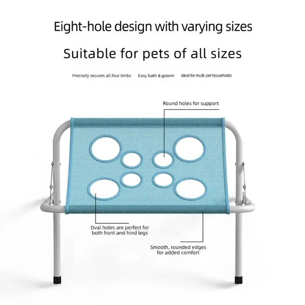 Foldable Pet Bathing & Grooming Stand – Portable Small Dog & Cat Support Rack
