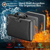 Hard-Shell Fireproof Document Box with Lock – Portable Secure Organizer for Home, Office & Travel