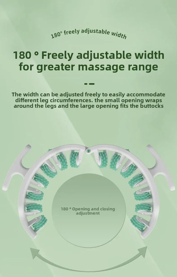 Ring Leg Massager Massage Roller with Detachable Handles for Full Body Relaxation