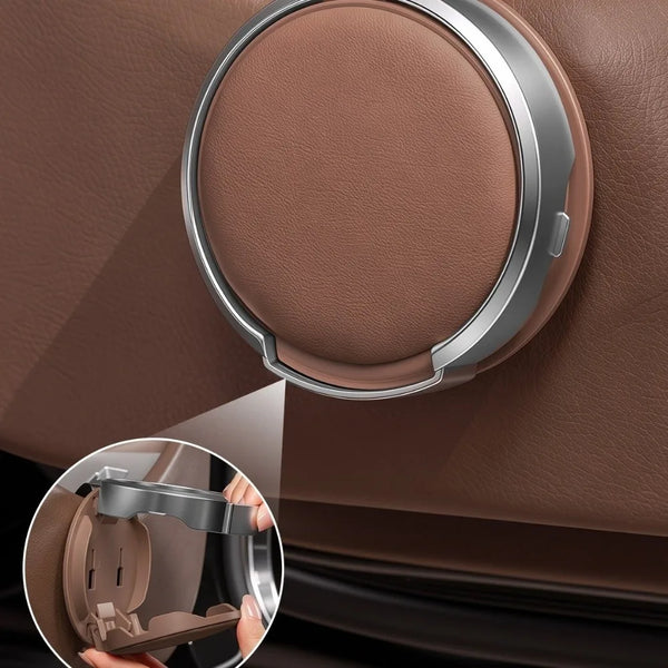 Foldable Car Door Cup Holder with Stable Mount & Space-Saving Design