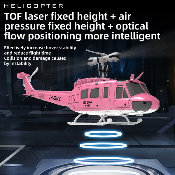 RC ERA C032 (UH-1) 6-Channel Stunt Helicopter – Aileron-Free Reverse Flight Electric Remote-Controlled Model