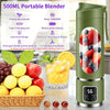 450ml Portable Juicer Blender Cup – 12-Blade Rechargeable Smoothie Maker