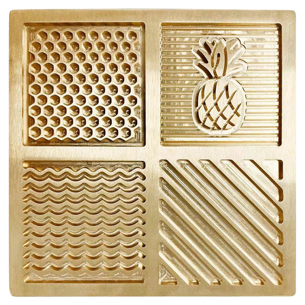 Luxury Brass Ice Stamp for Cocktails