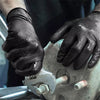Industrial Black Nitrile Gloves – 8Mil Heavy Duty Disposable Diamond Textured Latex-Free Gloves