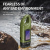 Solar Hand Crank LED Emergency Light with 200m Range & Weatherproof Hook