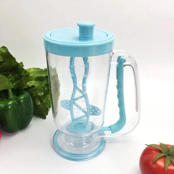 Pancake Batter Dispenser – Mess-Free Mixing Cup for Waffles & Crepes
