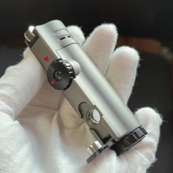 JOBON 4-Torch Jet Windproof Inflatable Lighter – Metal Flint Grinding Wheel Gas Lighter