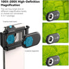 3-in-1 Smartphone Microscope Lens with LED Light – 100X / 150X / 200X Magnification for Android & iPhone