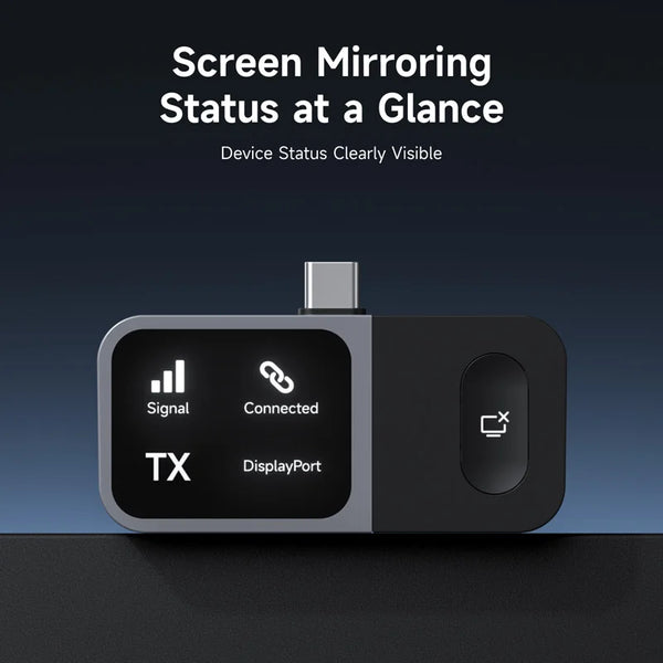 Wireless USB-C HDMI Transmitter & Receiver Kit – Plug-and-Play Screen Mirroring Adapter