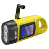 Solar Hand Crank LED Emergency Light with 200m Range & Weatherproof Hook