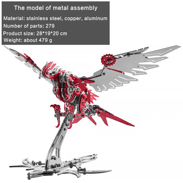 DIY Assembly 3D Metal Mechanical Model Kit – Scorpion, Cheetah, Wasp, Falcon, Pterosaur & Phoenix