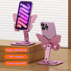 Aluminum Alloy Butterfly Phone Stand with 360° Rotation & Foldable Design