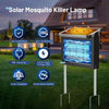 Solar Powered Bug Zapper – 4500V Outdoor Mosquito & Insect Killer (Up to ½ Acre Coverage)