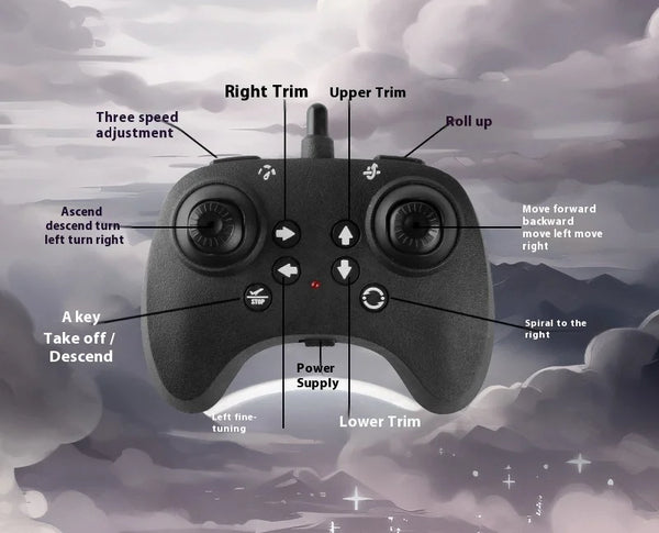 Hand-Gesture Controlled Flying Sword Toy Drone – Sword-Shaped RC Airplane with 360° Flip