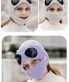 Windproof Warm Mask with Integrated Ear Protection & Glasses Cover for Children and Adults