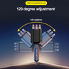 5-in-1 Car Charger with Retractable Cable, PD30W & Voltage Display