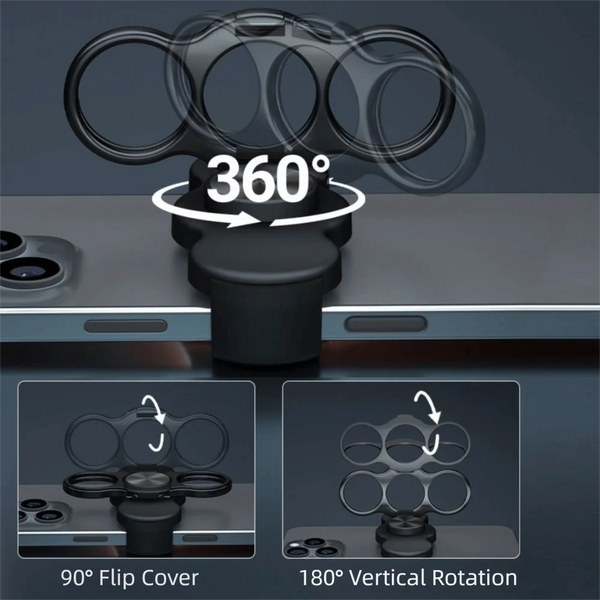 Universal Foldable Alloy Mobile Phone Kickstand for Desktop Use