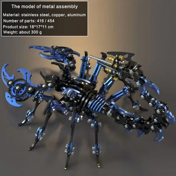 DIY Assembly 3D Metal Mechanical Model Kit – Scorpion, Cheetah, Wasp, Falcon, Pterosaur & Phoenix