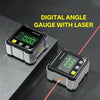 2-Side Magnetic Digital Angle Gauge with Laser – Precision Inclinometer & Electronic Protractor